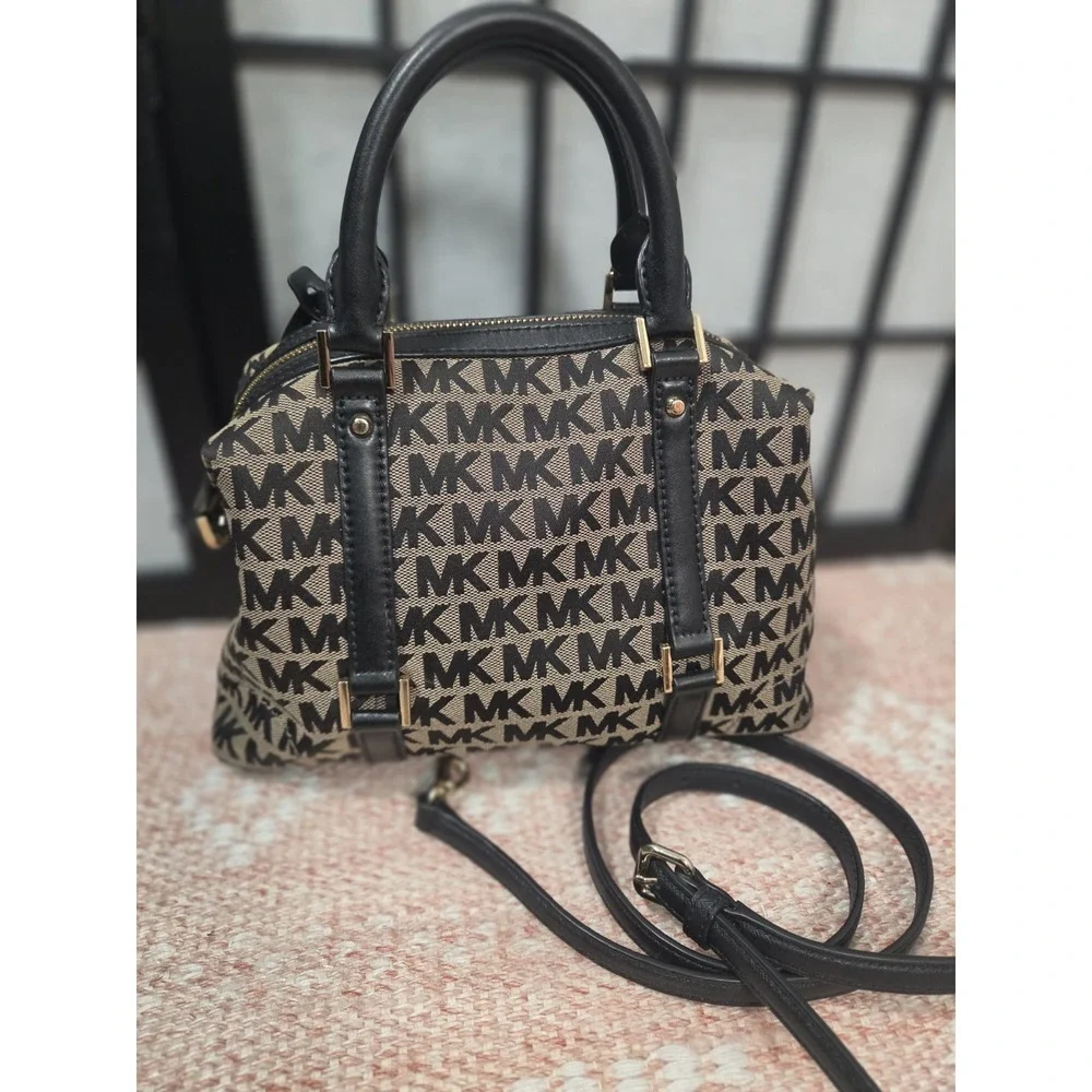Michael‎ Kors Monogram  Satchel Crossbody And Wallet